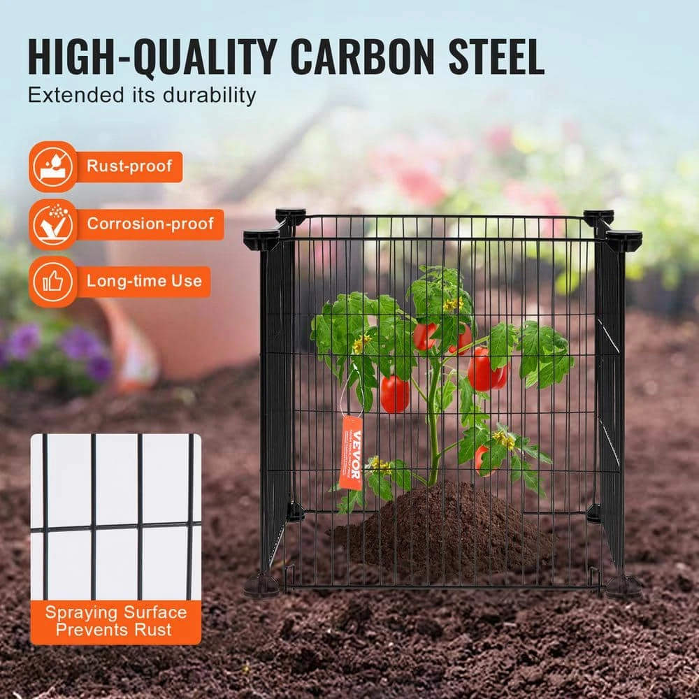 5-Pack Plant Protector From Animals 15.35 In. X 15.35 In. Chicken Wire Plant Protector Plant Cages, 20-Pieces Metal Mesh 5 5-Pack Plant Protector From Animals 15.35 In. X 15.35 In. Chicken Wire Plant Protector Plant Cages, 20-Pieces Metal Mesh - Image 3