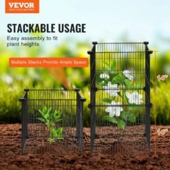 5-Pack Plant Protector From Animals 15.35 In. X 15.35 In. Chicken Wire Plant Protector Plant Cages, 20-Pieces Metal Mesh 11 5-Pack Plant Protector From Animals 15.35 In. X 15.35 In. Chicken Wire Plant Protector Plant Cages, 20-Pieces Metal Mesh -Patio Furniture Shop black vevor plant tree covers qbwzcl14ychshlkv6v0 c3 1000