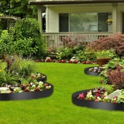 Landscape Edging 10 In. X 40 Ft. Recycled HDPE Coiled Terrace Board For Landscaping Against Invading Weeds, Black -Patio Furniture Shop black vevor plastic edging pbcppztjycb409nqpv0 31 1000
