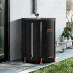 Collapsible Rain Barrel, 53 Gal./201 L Portable Rain Water Collection Barrel PVC Rainwater Collection System 17 Collapsible Rain Barrel, 53 Gal./201 L Portable Rain Water Collection Barrel PVC Rainwater Collection System -Patio Furniture Shop black vevor rain barrels zdysthspvcb50jaogv0 31 1000