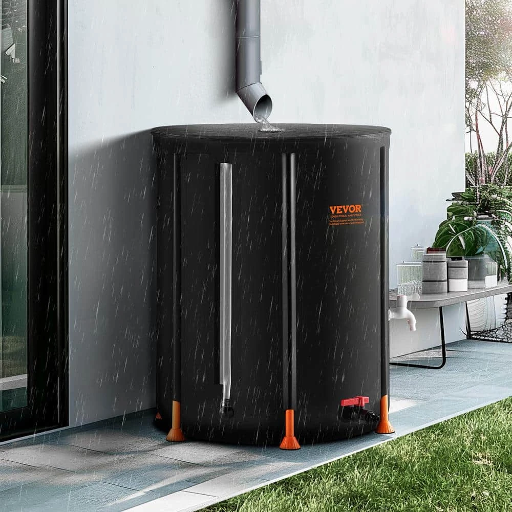 Collapsible Rain Barrel, 53 Gal./201 L Portable Rain Water Collection Barrel PVC Rainwater Collection System 10 Collapsible Rain Barrel, 53 Gal./201 L Portable Rain Water Collection Barrel PVC Rainwater Collection System - Image 8