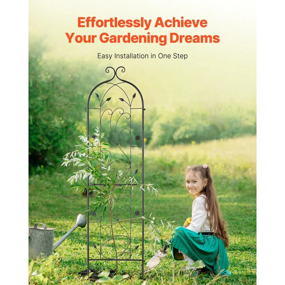 Garden Trellis For Climbing Plants, 60 X 15 In., 2 Packs Rustproof Metal Garden Flower Trellis, Climbing Rose Trellis 7 Garden Trellis For Climbing Plants, 60 X 15 In., 2 Packs Rustproof Metal Garden Flower Trellis, Climbing Rose Trellis - Image 5