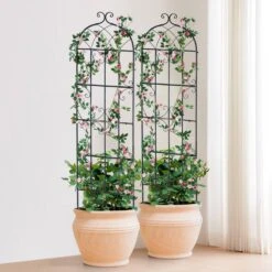 Garden Trellis For Climbing Plants, 71 X 20 In., 6 Packs Rustproof Metal Garden Flower Trellis, Climbing Rose Trellis 17 Garden Trellis For Climbing Plants, 71 X 20 In., 6 Packs Rustproof Metal Garden Flower Trellis, Climbing Rose Trellis -Patio Furniture Shop black vevor raised planter boxes hpjhx6jth71wwtfz4v0 31 1000