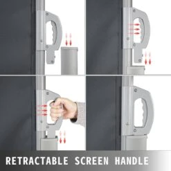 Retractable Awnig-Rugged 236 In. W X 71 In. H Full Aluminum Rust-Proof Patio Sunshine Privacy Divider Wind Screen,Black 14 Retractable Awnig-Rugged 236 In. W X 71 In. H Full Aluminum Rust-Proof Patio Sunshine Privacy Divider Wind Screen,Black -Patio Furniture Shop black vevor shade cloths zypf180x600cmbk01v0 44 1000