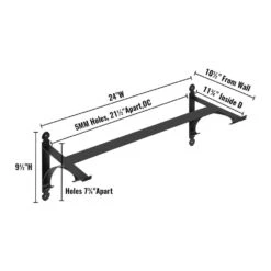 24 In. X 10.5 In. X 10 In. Black Iron Window Boxes And Troughs, Planter Box Brackets (2-Pack) -Patio Furniture Shop black vevor window boxes ycjszzzj2pc24w3c9v0 76 1000