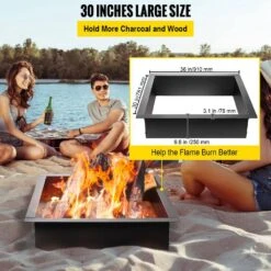 Fire Pit Ring 36 In. Outer Or 30 In. Inner Diameter Fire Pit Insert 1.5 Mm Thickness Fire Ring 12 Fire Pit Ring 36 In. Outer Or 30 In. Inner Diameter Fire Pit Insert 1.5 Mm Thickness Fire Ring -Patio Furniture Shop black vevor wood burning fire pits tgfxhkhc30x5dqch1v0 4f 1000
