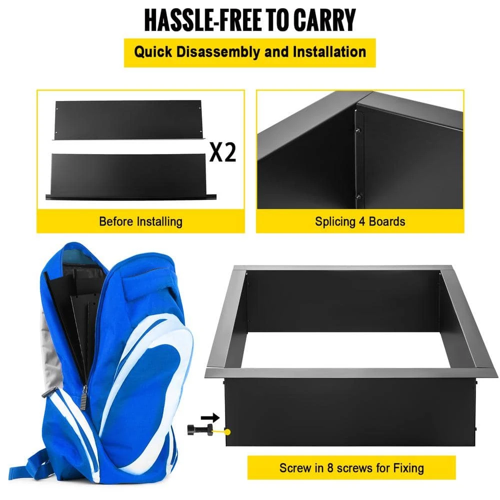 Fire Pit Ring 36 In. Outer Or 30 In. Inner Diameter Fire Pit Insert 1.5 Mm Thickness Fire Ring 8 Fire Pit Ring 36 In. Outer Or 30 In. Inner Diameter Fire Pit Insert 1.5 Mm Thickness Fire Ring - Image 6