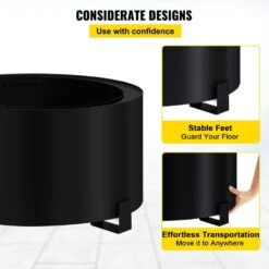 Stove Bonfire Carbon Steel Smokeless Fire Pit 23.6 In. Dia Stove Bonfire Fire Pit Double Wall Design Fire Bowl -Patio Furniture Shop black vevor wood burning fire pits y23 623 614 2wyzyv0 44 1000