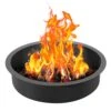 Fire Pit Ring Round 40 In. Outer 36 In. Inner Steel Liner DIY Campfire Firepit For Outdoor Camping, Bonfires -Patio Furniture Shop black vevor wood burning fire pits yxhh36inch157guflv0 64 1000