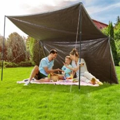 20 Ft. X 30 Ft. Heavy Duty Tarp 10 Mil Polyethylene Tarp Cover Tear UV And Temperature Resistant Silver/Brown -Patio Furniture Shop blue vevor canopy parts fsbwynzpepe207mcqv0 31 1000