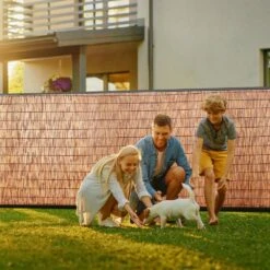 Natural Reed Fencing 5.5 Ft. X 16.4 Ft. Reed Screen Curtain Balcony Reed Fence Roll Backyard Patio Brown Power Source -Patio Furniture Shop brown vevor garden fencing lwwl1jt164ftwa559v0 31 1000