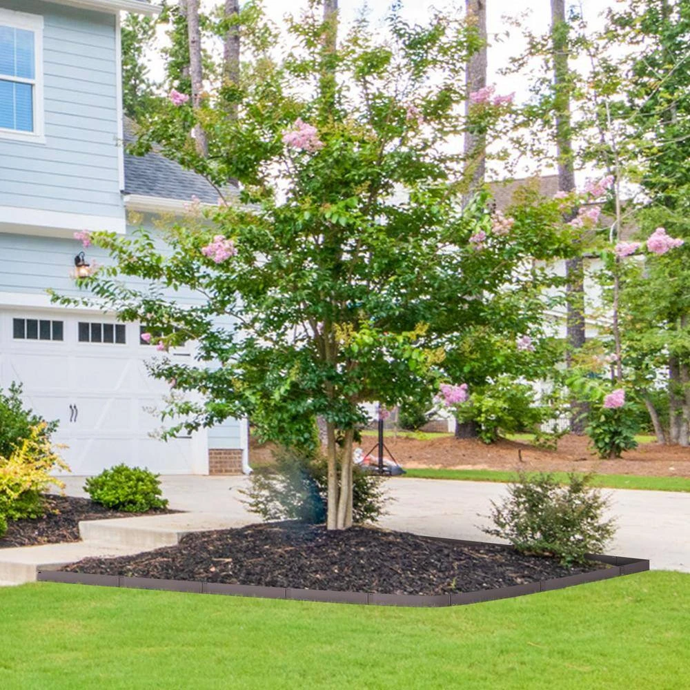 Steel Landscape Edging Steel Garden Edging Borders 0.59 In. W X 39 In. L X 3 In. H Strips Hammer-In Edging Brown 10 Steel Landscape Edging Steel Garden Edging Borders 0.59 In. W X 39 In. L X 3 In. H Strips Hammer-In Edging Brown - Image 8