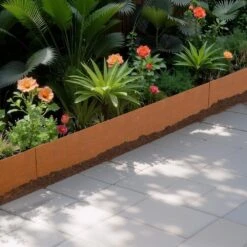 Steel Landscape Edging 6-Packs 40 X 6 X 0.06 In. Weather-Resistant & Pre-Rust Metal Landscape Brown Edging Garden Edging 17 Steel Landscape Edging 6-Packs 40 X 6 X 0.06 In. Weather-Resistant & Pre-Rust Metal Landscape Brown Edging Garden Edging -Patio Furniture Shop brown vevor metal edging nhgjspz6pcs4v29w9v0 31 1000