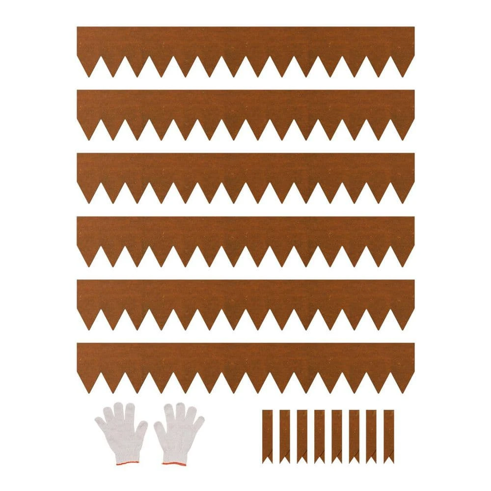 Steel Landscape Edging 6-Packs 40 X 6 X 0.06 In. Weather-Resistant & Pre-Rust Metal Landscape Brown Edging Garden Edging 3 Steel Landscape Edging 6-Packs 40 X 6 X 0.06 In. Weather-Resistant & Pre-Rust Metal Landscape Brown Edging Garden Edging