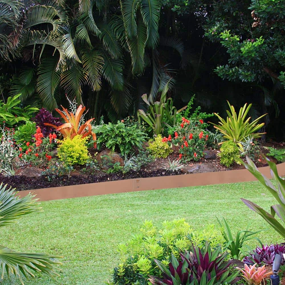 3 In. X 39 In. Steel Lawn Edging Garden Edging Border Landscaping Metal Edging Brown Lawn Edge For Yard (5-Pieces) 10 3 In. X 39 In. Steel Lawn Edging Garden Edging Border Landscaping Metal Edging Brown Lawn Edge For Yard (5-Pieces) - Image 8