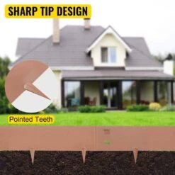 Steel Lawn Edging 5-Pieces Metal Landscape Edging 5 In. X 39 In. Garden Edging Border Grown Steel Border For Garden Yard -Patio Furniture Shop brown vevor metal edging pyczs5pcs5 39vqf2v0 44 1000