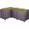 Plastic Raised Garden Bed 20.5 In. H Flower Box Kit Raised Planter Set Of 4 Raised Planter Boxes For Outdoor 2 Plastic Raised Garden Bed 20.5 In. H Flower Box Kit Raised Planter Set Of 4 Raised Planter Boxes For Outdoor -Patio Furniture Shop brown vevor raised planter boxes zfxslg52cmhvfyr1lv0 64 1000
