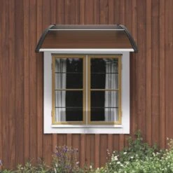 Window Door Awning Canopy 40 In. X 40 In. UPF 50+ Polycarbonate Entry Door Outdoor Window Awning Door Overhang Awning -Patio Furniture Shop brown vevor shade cloths mczypyczs4040a515v0 31 1000