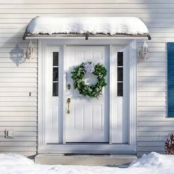 Window Door Awning Canopy 80 In. X 40 In. UPF 50+ Polycarbonate Entry Door Outdoor Window Awning Exterior -Patio Furniture Shop brown vevor shade cloths mczypyczs4080tpecv0 31 1000