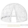 Garden Dome 12 Ft. X 12 Ft. X 7.2 Ft. PVC Antifreeze Film Geodesic Dome With Door And Windows For Sunbubble, Clear -Patio Furniture Shop clear vevor canopy tents xkzp12ft000000001v0 64 1000
