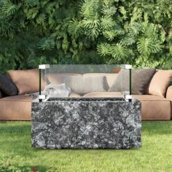 Gas Fire Pit Wind Guard For Square Fire Table 19 X 19 X 7.5 In. X 0.31 In Thick Clear Tempered Wind Guard For Firepits 17 Gas Fire Pit Wind Guard For Square Fire Table 19 X 19 X 7.5 In. X 0.31 In Thick Clear Tempered Wind Guard For Firepits -Patio Furniture Shop clear vevor fire pit covers and accessories ffb18 5x18 5x6yc1v0 31 1000