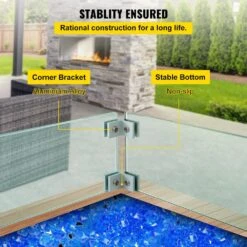 Fire Pit Wind Guard 29.5 In. X 13.6 In. X 4 In. Fire Pit Tempered Glass Wind Guard Fence 0.3 In. Thick Fire Pit Insert -Patio Furniture Shop clear vevor fire pit covers and accessories ffb29x13x4 5yc001v0 44 1000