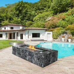 Glass Wind Guard For Rectangular Fire Pit Table 31 X 12.5 X 6.5 In. X 0.31 In. Thick Sturdy Tempered Glass Panel W/Feet -Patio Furniture Shop clear vevor fire pit covers and accessories fx30 511 56inmohvv0 31 1000