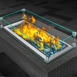 35.5 In. X 11.5 In. X 6 In. Fire Pit Wind Guard Rectangular Glass Shield 0.3 In. Thick Clear Tempered Glass Flame Guard 16 35.5 In. X 11.5 In. X 6 In. Fire Pit Wind Guard Rectangular Glass Shield 0.3 In. Thick Clear Tempered Glass Flame Guard -Patio Furniture Shop clear vevor fire pit covers and accessories fx35 511 56infnj5v0 31 1000