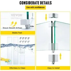 Fire Pit Wind Guard 38 X 10.5 X 6 In. Glass Wind Guard 0.3 In. Thick Rectangular Glass Shield For Propane,Gas,Outdoor -Patio Furniture Shop clear vevor fire pit covers and accessories fxff3810 56injwbgv0 fa 1000