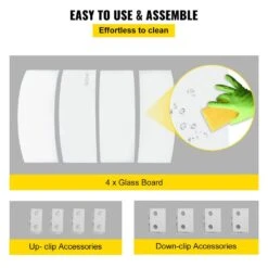 Fire Pit Wind Guard 24 X 24 X 6 In. Clear Tempered Glass Flame Guard 0.25 In.Thickness Round Glass Shield With Feet -Patio Furniture Shop clear vevor fire pit covers and accessories yxblffbyc246629sfv0 fa 1000