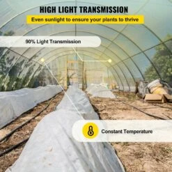 Greenhouse Film 12 Ft. X 100 Ft. Greenhouse Plastic Sheeting 6 Mil Thickness Clear Polyethylene Cover For Gardening -Patio Furniture Shop clear vevor plant tree covers tmwsmyc12ft10y2hdv0 44 1000