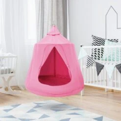 Hanging Tree Tent 330 LBS Large Capacity Hanging Tent Swing Indoor Outdoor Hammock Sensory Swing Bed W/LED Lights -Patio Furniture Shop fabric hammocks dczpfsqfb0005e019v9 31 1000