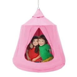 Hanging Tree Tent 330 LBS Large Capacity Hanging Tent Swing Indoor Outdoor Hammock Sensory Swing Bed W/LED Lights