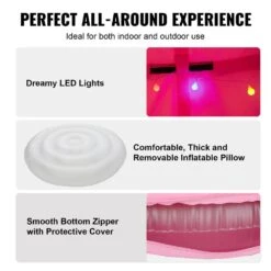 Hanging Tree Tent 330 LBS Large Capacity Hanging Tent Swing Indoor Outdoor Hammock Sensory Swing Bed W/LED Lights -Patio Furniture Shop fabric hammocks dczpfsqfb0005e019v9 fa 1000