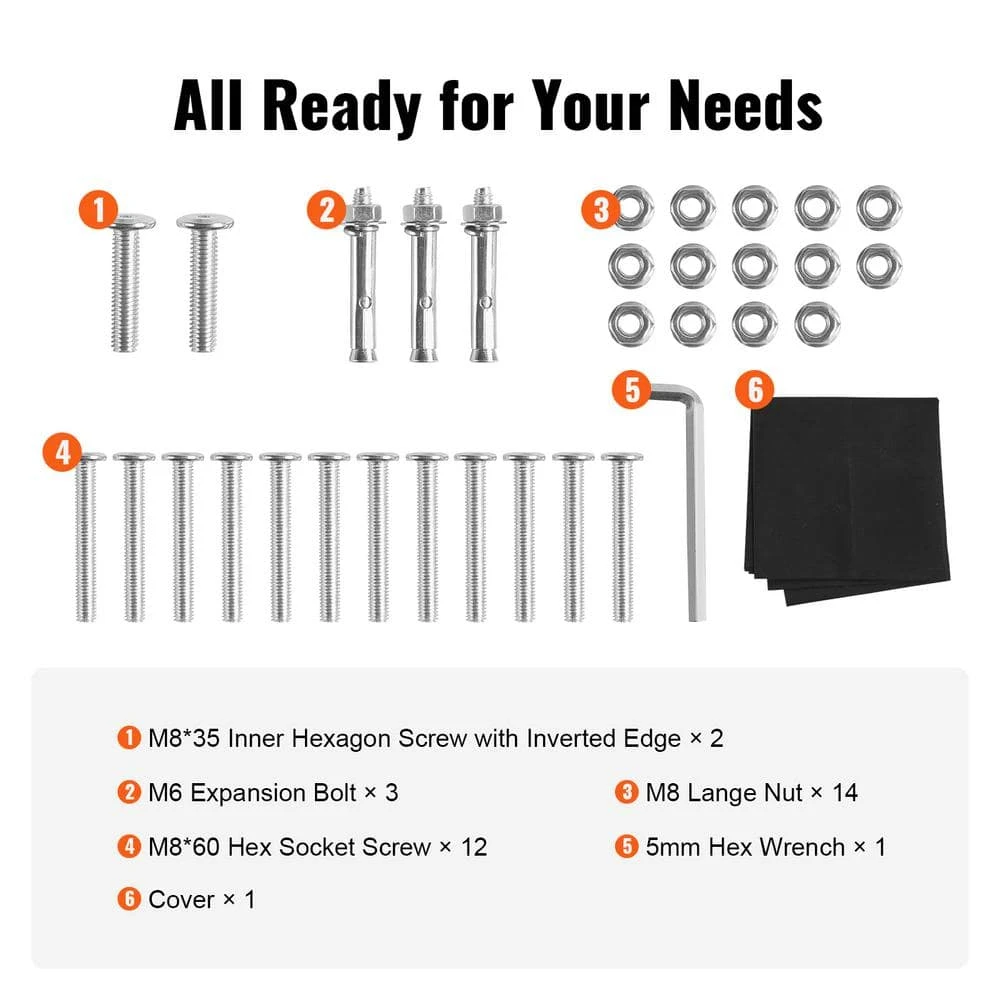 102 In. X 14.2 In. X 46.1 In., 8.5 Ft. Outdoor Firewood Rack With Cover Heavy-Duty Firewood Holder Waterproof Cover 8 102 In. X 14.2 In. X 46.1 In., 8.5 Ft. Outdoor Firewood Rack With Cover Heavy-Duty Firewood Holder Waterproof Cover - Image 6