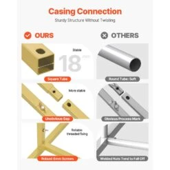 Wedding Arch Backdrop Stand, Set Of 3, 11.6 In. X 7.5 In., Metal Stable Stand With Case Connection. Arbor -Patio Furniture Shop gold vevor arbors hlgmbjjbydjszfmekv0 4f 1000