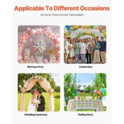 Wedding Arch Backdrop Stand, Set Of 3, 11.6 In. X 7.5 In., Metal Stable Stand With Case Connection. Arbor -Patio Furniture Shop gold vevor arbors hlgmbjjbydjszfmekv0 fa 1000