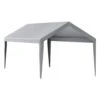 10 X 20 Ft. Carport Replacement Canopy Cover Garage Waterproof And UV Protected Grey (Only Top Cover Frame Not Include) 2 10 X 20 Ft. Carport Replacement Canopy Cover Garage Waterproof And UV Protected Grey (Only Top Cover Frame Not Include) -Patio Furniture Shop gray vevor canopy parts ckpb10x20fth2ell4v0 64 1000