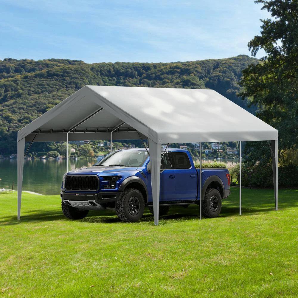Carport Replacement Canopy Cover 12 Ft. X 20 Ft., Garage Top Tent Shelter Tarp Heavy-Duty Waterproof 9 Carport Replacement Canopy Cover 12 Ft. X 20 Ft., Garage Top Tent Shelter Tarp Heavy-Duty Waterproof - Image 7