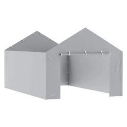 Carport Replacement Canopy Cover Side Wall 12 X 20 Ft. Garage Tent Shelter Tarp Heavy-Duty Waterproof And UV Protected