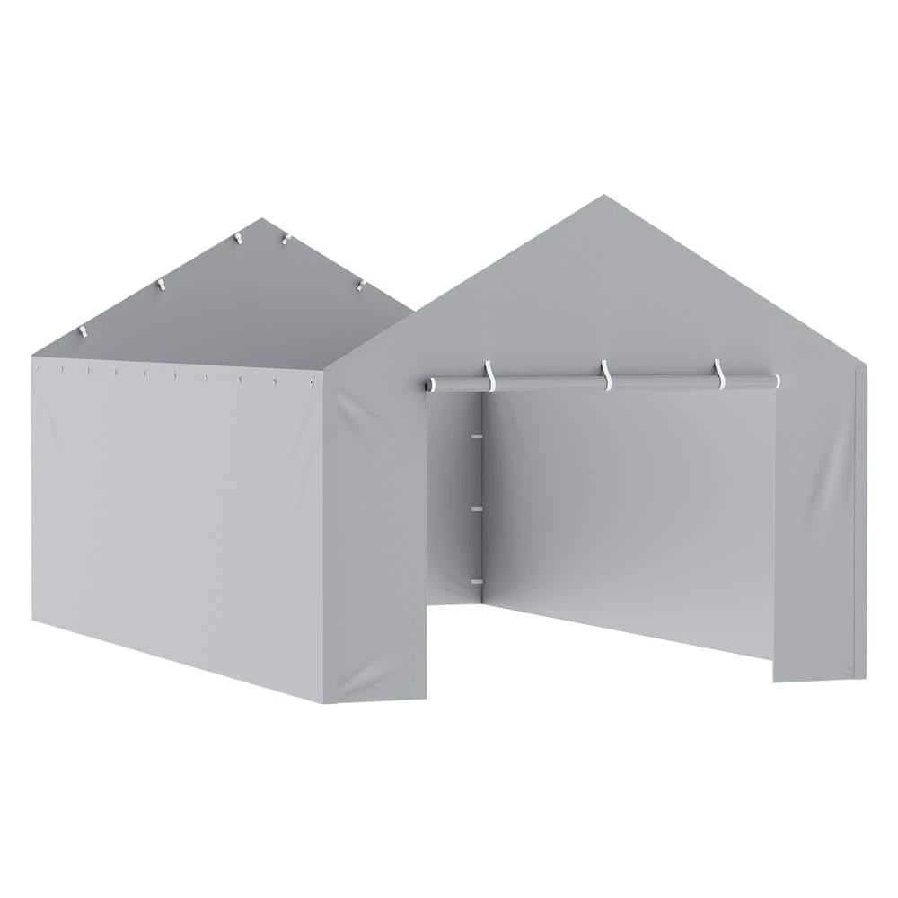 Carport Replacement Canopy Cover Side Wall 12 X 20 Ft. Garage Tent Shelter Tarp Heavy-Duty Waterproof And UV Protected 3 Carport Replacement Canopy Cover Side Wall 12 X 20 Ft. Garage Tent Shelter Tarp Heavy-Duty Waterproof And UV Protected