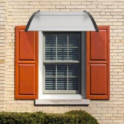 Window Door Awning Canopy 40 In. X 40 In. UPF 50+ Polycarbonate Entry Door Outdoor Window Awning Exterior -Patio Furniture Shop gray vevor shade cloths mczypycbs4040ml75v0 31 1000