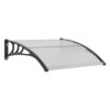 Window Door Awning Canopy 40 In. X 40 In. UPF 50+ Polycarbonate Entry Door Outdoor Window Awning Exterior 2 Window Door Awning Canopy 40 In. X 40 In. UPF 50+ Polycarbonate Entry Door Outdoor Window Awning Exterior -Patio Furniture Shop gray vevor shade cloths mczypycbs4040ml75v0 64 1000