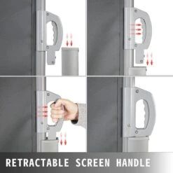 63 In. X 236 In. Retractable Rust-Proof Patio Sunshine Screen Privacy Divider For Courtyard, Gray 14 63 In. X 236 In. Retractable Rust-Proof Patio Sunshine Screen Privacy Divider For Courtyard, Gray -Patio Furniture Shop gray vevor shade cloths zypf160x600cmgy01v0 44 1000