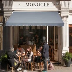 138 X 47 In. Patio Awning Retractable, Awning Sunshade Shelter With Manual Crank Handle, Outdoor Patio Canopy Deck -Patio Furniture Shop grays vevor shade cloths ssszyphslzs1makgbv0 31 1000