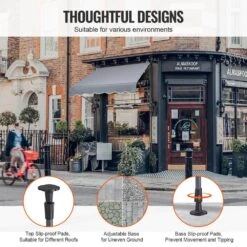 59 X 47 In. Patio Awning Retractable, Awning Sunshade Shelter With Manual Crank Handle, Outdoor Patio Canopy Deck -Patio Furniture Shop grays vevor shade cloths ssszyphslzs5x78whv0 44 1000