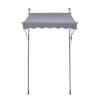 59 X 47 In. Patio Awning Retractable, Awning Sunshade Shelter With Manual Crank Handle, Outdoor Patio Canopy Deck 1 59 X 47 In. Patio Awning Retractable, Awning Sunshade Shelter With Manual Crank Handle, Outdoor Patio Canopy Deck -Patio Furniture Shop grays vevor shade cloths ssszyphslzs5x78whv0 64 1000
