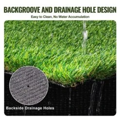 Artificial Grass 4 Ft. X 6 Ft. Green Turf 1.38 In. Fake Door Mat Artificial Grass With Drainage Holes Runner Rug -Patio Furniture Shop green vevor artificial grass rzcp1j4x6ft18hfztv0 44 1000