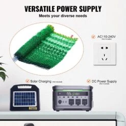 Electric Fence Netting 42 In. H X 164 Ft. L Polywire Net Fencing With Posts And Double-Spiked Stakes Utility Portable -Patio Furniture Shop green vevor garden fencing dxjcwlw42in1lycclv9 fa 1000