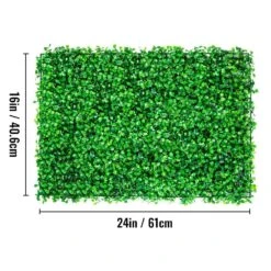 24 In. X 16 In. X 1.6 In. Artificial Boxwood Panels Grass Backdrop Wall Hedge Screen Vinyl Garden Fence 10-Piece -Patio Furniture Shop green vevor garden fencing mlczwq10pc24x1601v0 76 1000